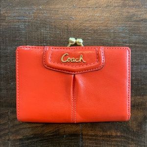 Coach: Ashley Leather Framed French Wallet
